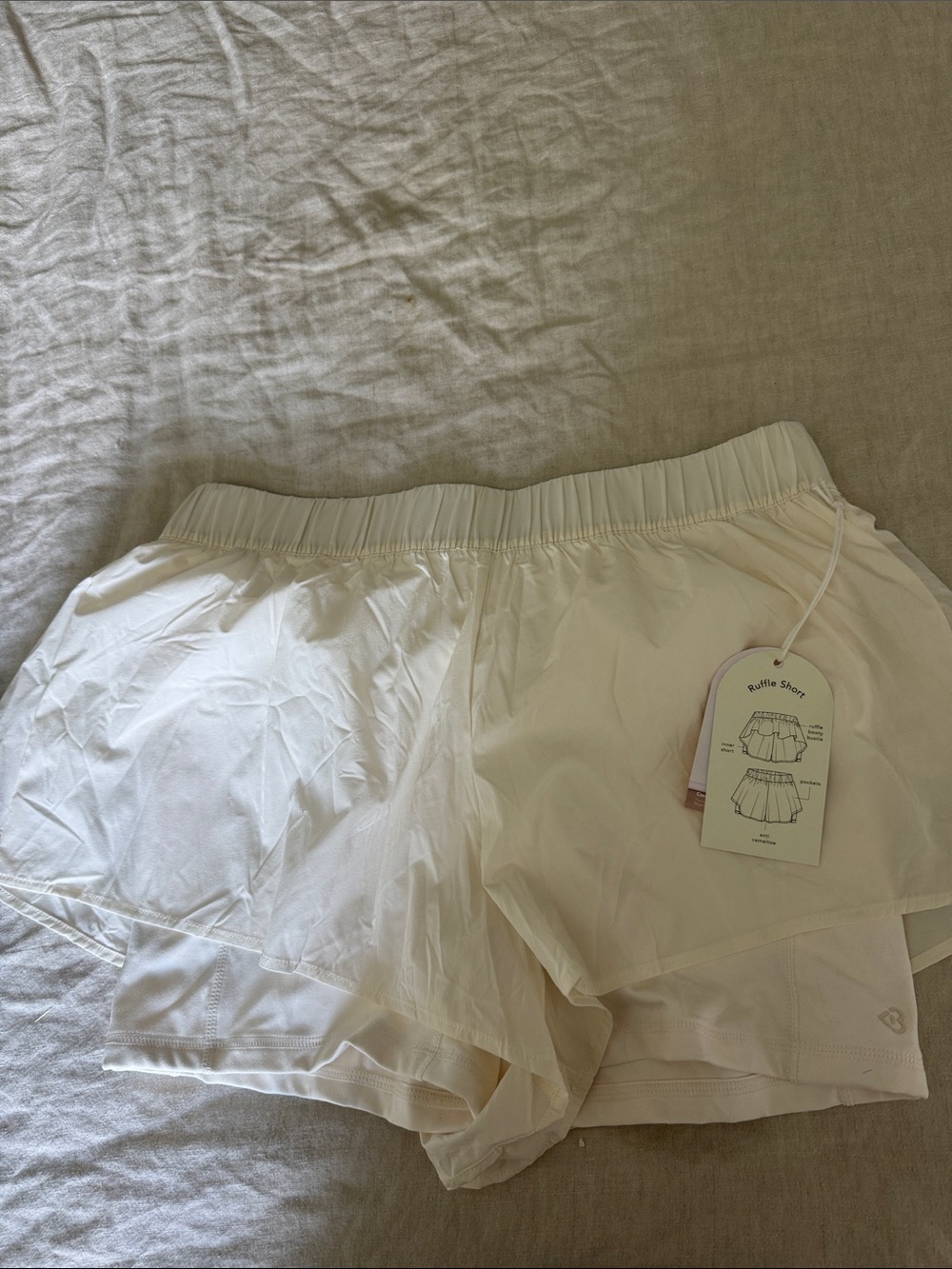 Women’s blogilates White Layered shorts
